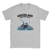 Unisexs TShirts Greenland is Not for Sale  Vintage Cotton Tees Short Sleeve  T Shirt Round Neck Clothes Big Size