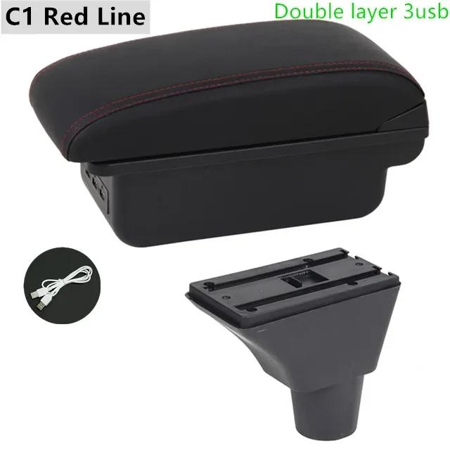 For Honda Civic 7 Generation Armrest Box Central Store Content Car-styling Decoration with Cup Holder USB Accessories