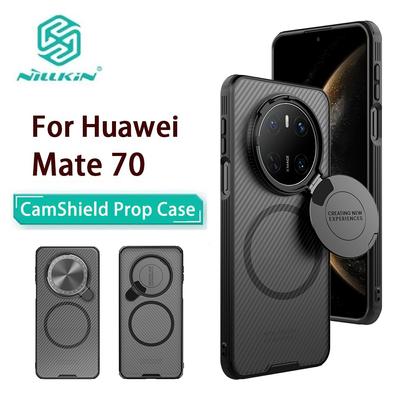 Для Huawei Mate 70 чехол для телефона Nillkin CamShield Prop Magnetic Clear Version Hard PC+TPU Shell противоударный чехол для задней панели