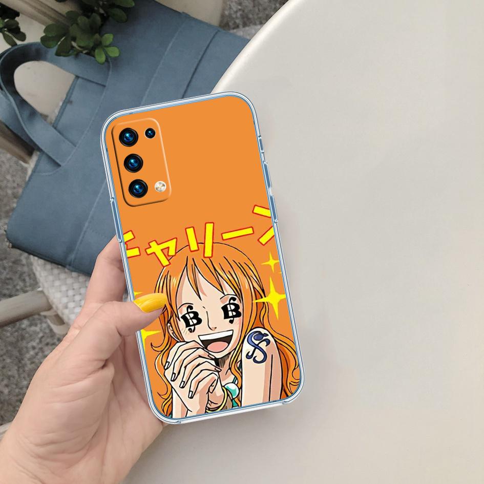 One Piece Luffy Nami Soft Shell Transparent Phone Case for Motorola Moto G7 G8 G9 G84 G85 G73 G24 G15 Z2 Play Power Plus