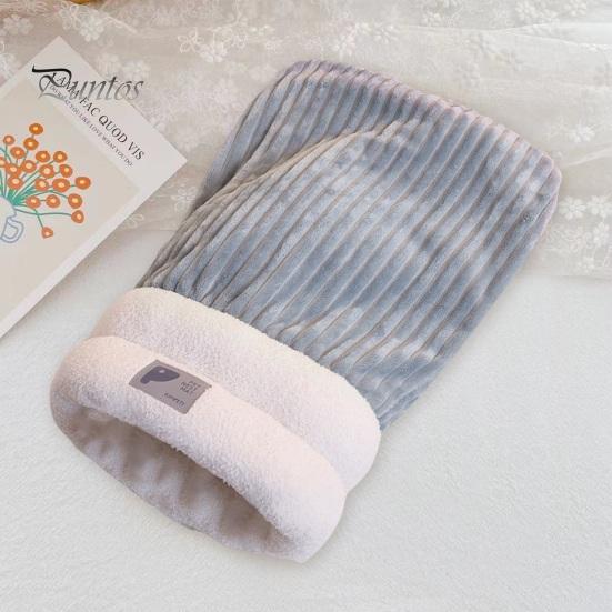 Зимний спальный мешок для кошек, плюшевая теплая кошачья кровать, пещера, обертывание на 360 градусов, согревающий коврик для кошек, спальный мешок для маленьких собак и кошек