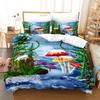 Dreamy Elf World Bedding Set Magic Mushroom Quilt Cover Pillowcase 2/3pcs King Queen Bed Cover Single Double Bed Home Textile