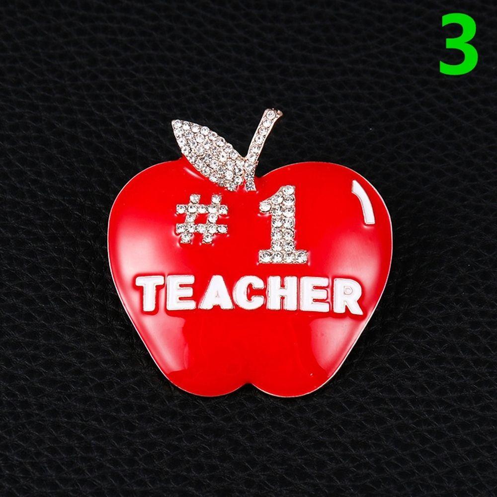 Аксессуары для украшений Креативный подарок ко Дню учителя Эмалевая брошь Брошь-яблоко Значок Булавка для воротника
