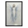 Angelic Blue Glow Poster Angelic Blue Glow Poster, 40X50 Cm, Black Aluminum Frame, 230 Gsm Matte Paper