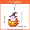 Halloween Themed Ghost Pumpkin Pot Pattern Women Acrylic Earrings For Summer Fashion