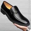 Men's Classic Leather Dress Shoes - Breathable, Soft Sole, Ideal for Middle-Aged and Older Men, Perfect for Spring and Autumn.