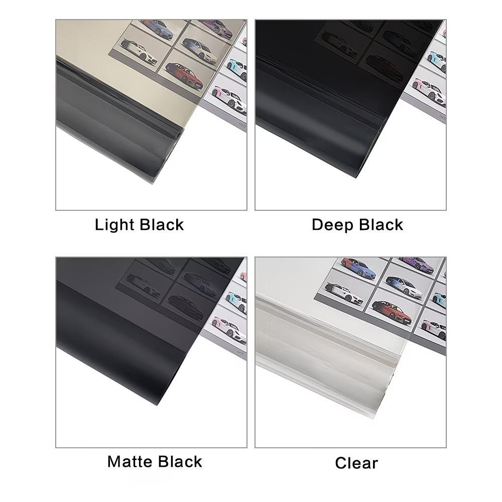 TPU Car Headlight Protective Film for Porsche Macan 14-17 PPF Transparent & Smoked Black Anti-Scratch Auto Exterior Accessories