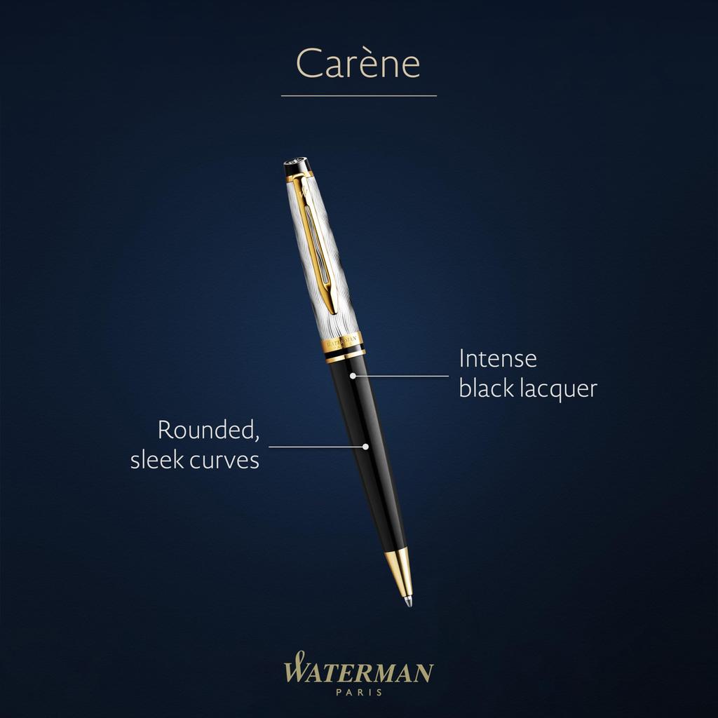 Waterman Шариковая ручка Karen Deluxe Reflection of Paris GT среднего размера, подарочная коробка, подарочный люкс, обычный импортный продукт 2200946 на масляной основе