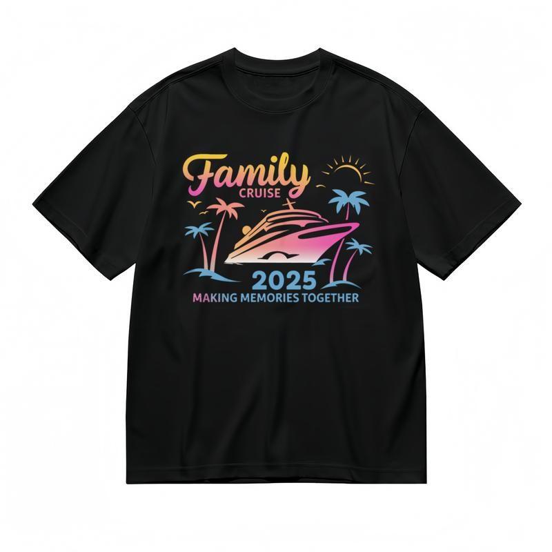 Men's Fashion All Season Classic T-Shirt Mens Womens Tees Top Sunset Ocean Family Trip Design Tee