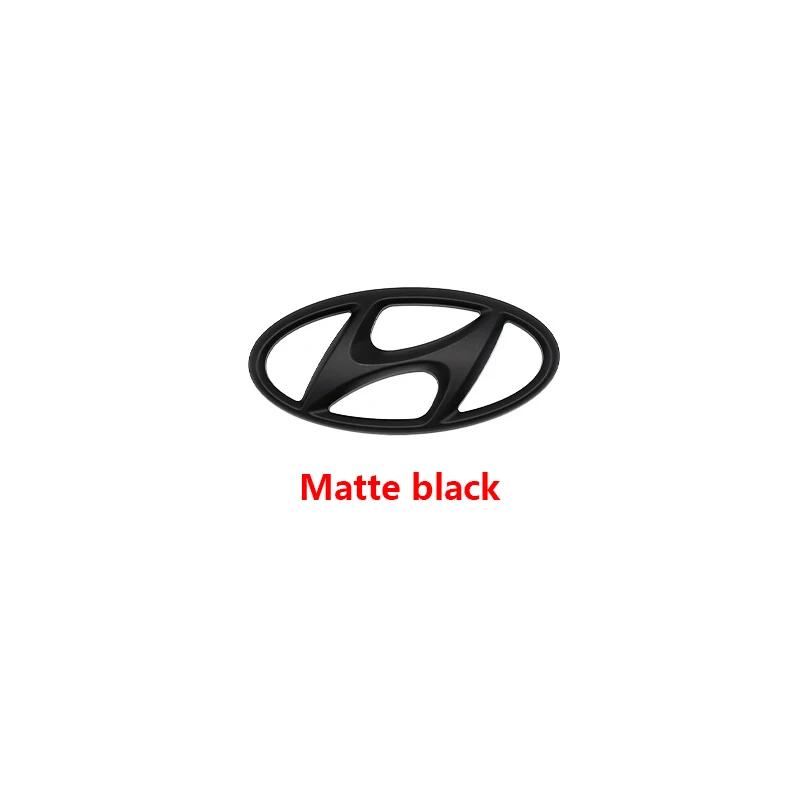 ABS Hyundai Car Logo For Tucson I40 ix25 ix35 Emblem Accent Elantra Santa fe Sonata Front Grille Decoration Sticker Accessories R6