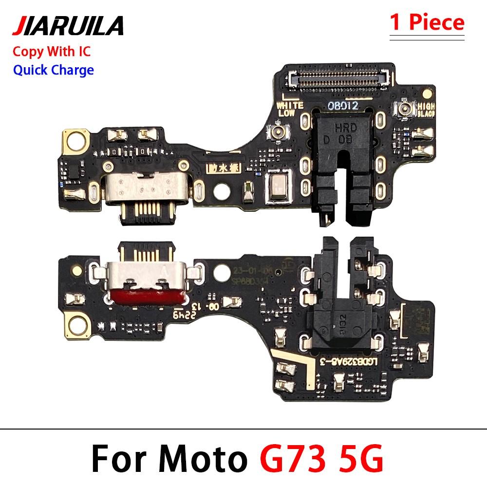 USB Dock Connector Charging Port Flex Cable For Moto G04 G14 G24 G34 G54 G53 G84 5G G13 G22 G23 Charger Board With Mic Module