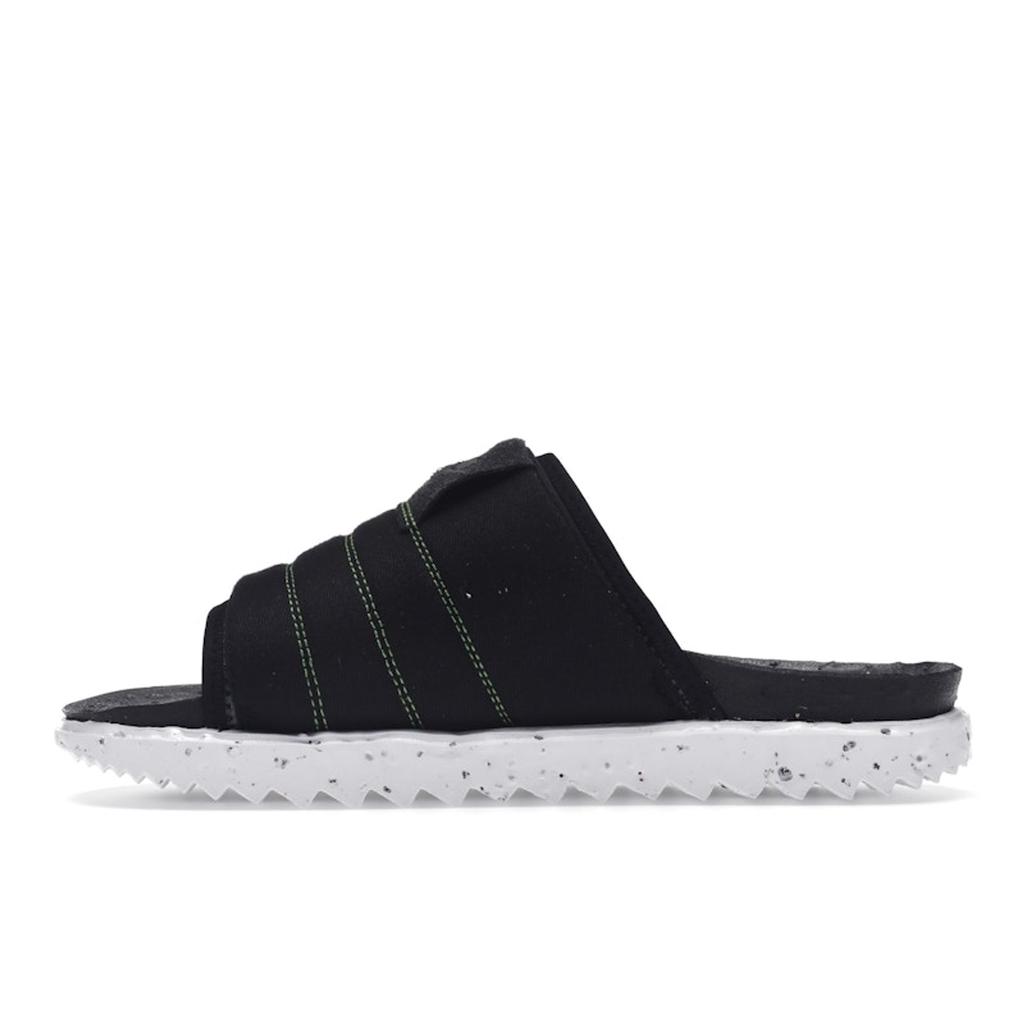 Nike Asuna Crater Slide Black Men Sneakers White Mean-Green Iron-Grey DJ4629-002