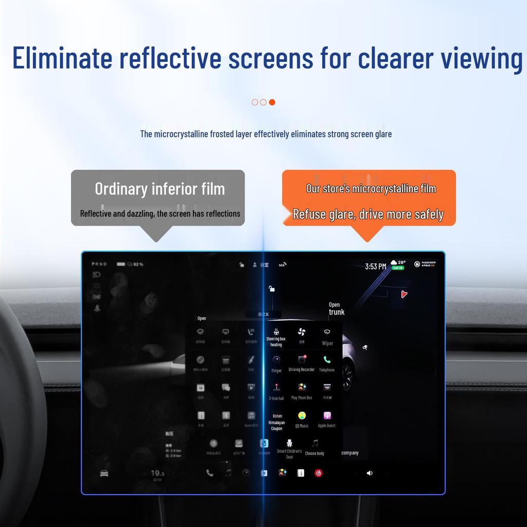 Защитное стекло для центральной консоли Tesla Model Y 2025 L-Screen