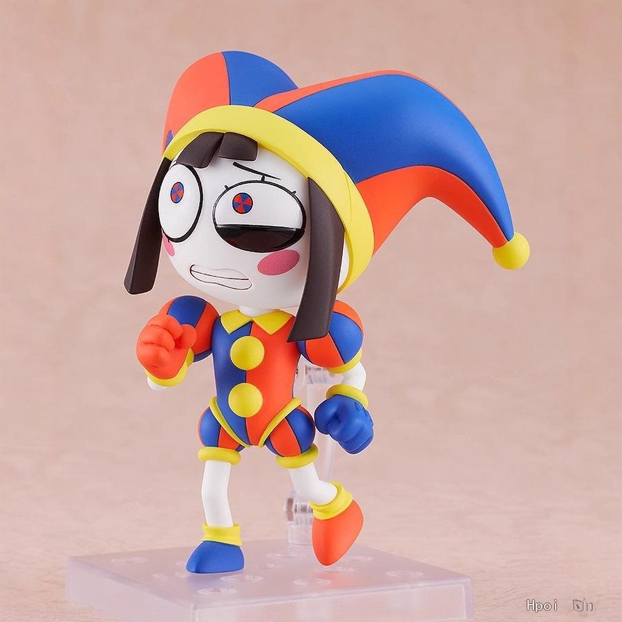 Amazing Digital Circus Pomni Clown Q Version Clay Action Figure with Changeable Face Boxed Collectible 2583#