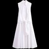 Fashion Style 2024 Spring New Arrival Women's Stylish Tied Poplin Shirt Style Dress 2766924 250