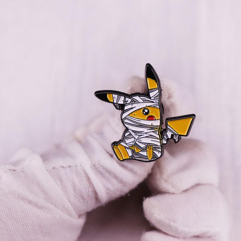 Anime Bruise Pikachu Enamel Pin Lapel Pins for Backpacks Brooches Badges for Clothes Jewelry Gifts for Friend