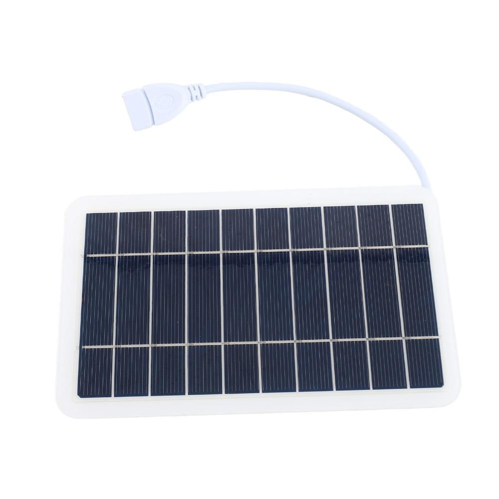 5V 2W Solar Panel High Efficiency Solar Cell Panel Durable USB Solar Charger  Outdoor Use