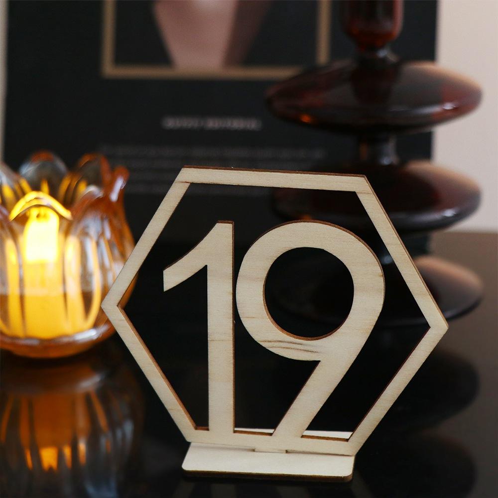 Engagement Birthday Wooden Seat Number Table Number Plate Digital Seat Signs Table Number Signs
