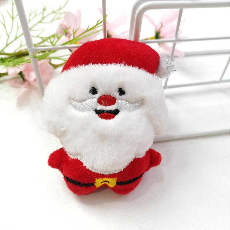 Милый мультяшный плюшевый кулон рождественская елка снеговик лось брелок рюкзак шарм украшение для вечеринки детская игрушка подарок