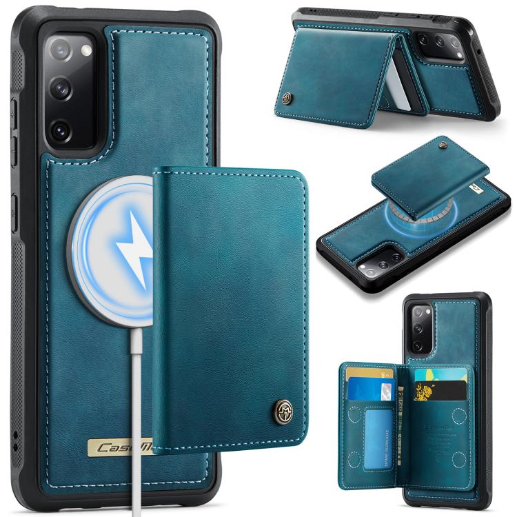 CaseMe Me80 Magnetic RFID Wallet Phone Case For Samsung Galaxy S24 FE 5G, Detachable Multi Card Slot Kickstand Anti-Theft Cover