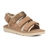 UGG Сандалии детские универсальные с круглым носком, коричневые 1152816K-SAN