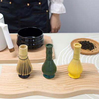 Силиконовый венчик для взбивания матча пищевой блендер для порошка зеленого чая матча прочный термостойкий инструмент с подставкой