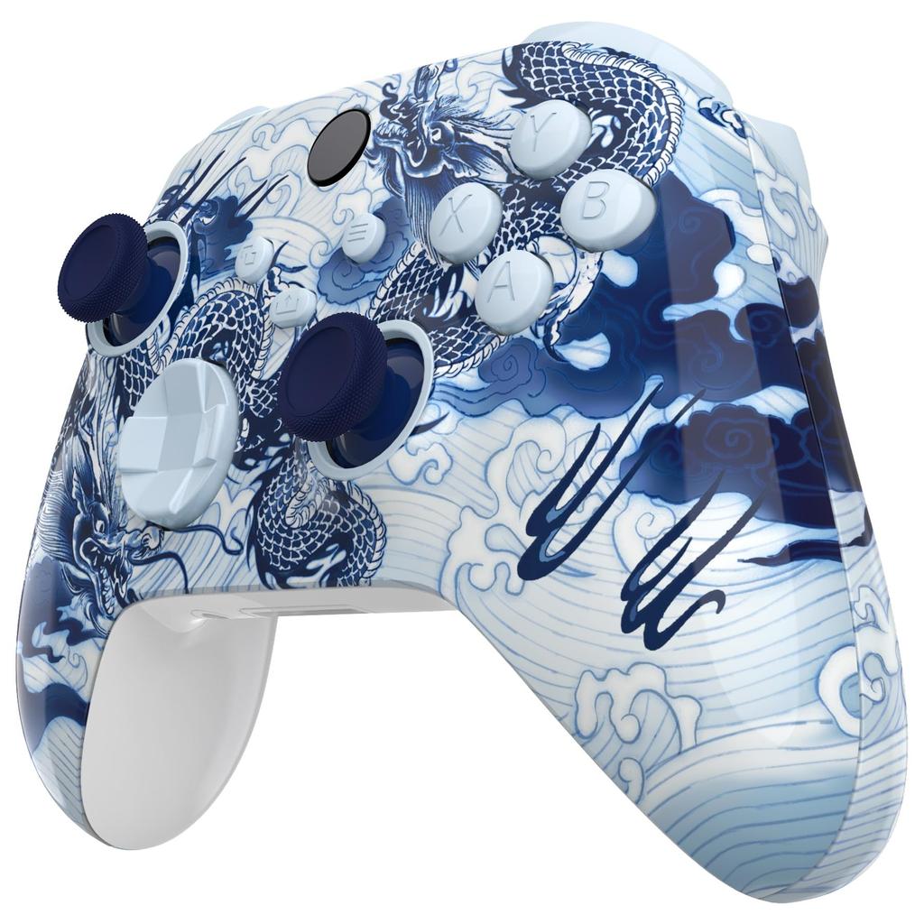 EXtremeRate Полный набор кнопок для Xbox Series X S Замена боковых накладок Грипсы Крышка передней и задней панели для беспроводного контроллера Xbox Core Не &