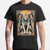 Men Fashion Casual Short Sleeves Sphinx Tees Classic Oversized T-shirts