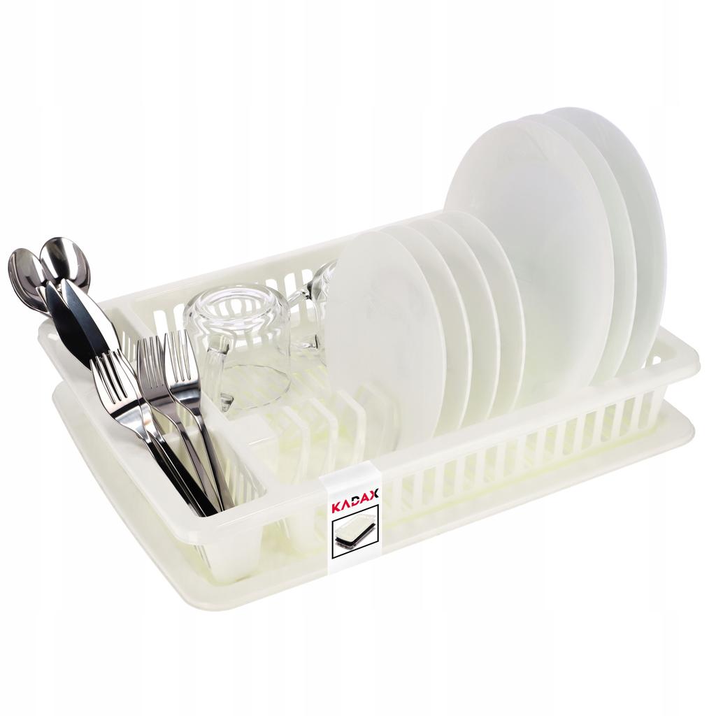 KADAX Сушилка для посуды Подставка для столовых приборов Поддон Одноуровневая