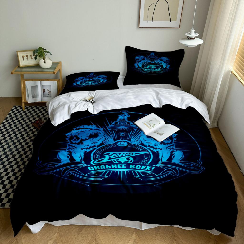 Комплект пододеяльника Зенит Санкт-Петербург EU Односпальный Двуспальный Кинг Размер США Твин Фулл Квин Размер Постельные принадлежности