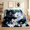 Dragon Family Flannel Blanket Throw Blanket Soft Warm Sofa Bed Camping Home Decor Unique Christmas Gift C9211809