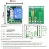 DC12V Wireless Relay Board 433.92M Remote Interlock Module with Protective Shell for Motor Lamp Garage Lock
