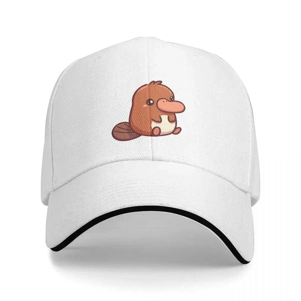 Cute Platypus Illustration Cap Fashion Casual Baseball Caps Adjustable Hat Summer Unisex Baseball Hat Customizable Polychromatic