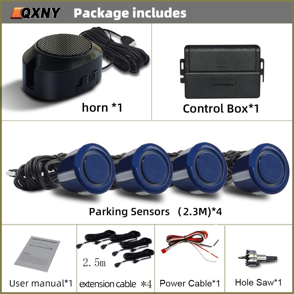 Профессиональный комплект датчиков парковки спереди автомобиля, система помощи водителю парктроника, громкость зуммера, регулируемая, универсальная