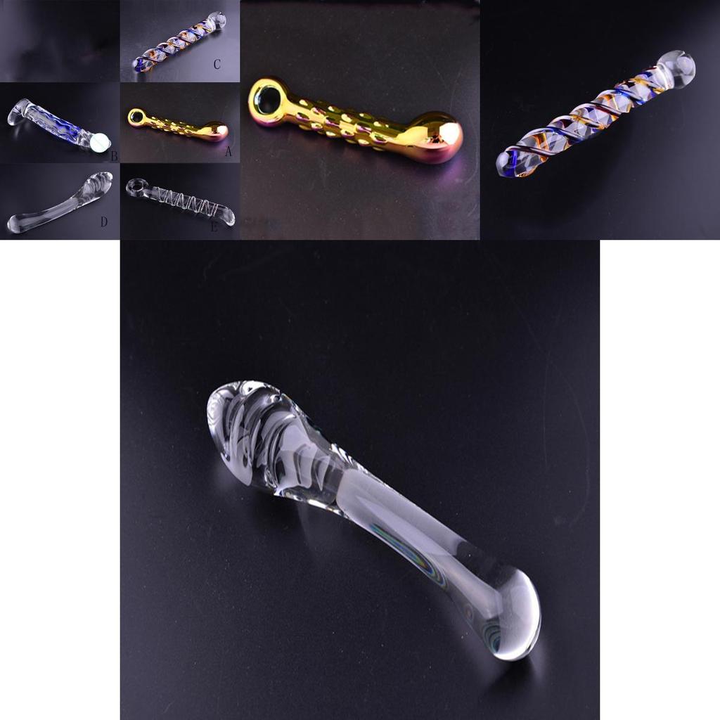 Metal Glass Anal Dildo Beads Butt Plug Crystal Balls Female Sex Toy Adult For