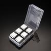 Barware Tool Set 8-Pack Chillers Wine Metal Stainless Steel Ice Cubes Diamond Bullet Reusable Whiskey Stone Box Set