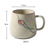 Vintage Coffee Mug Unique Japanese Retro Ceramic Cup Kiln Change Clay Breakfast Cup 380ML