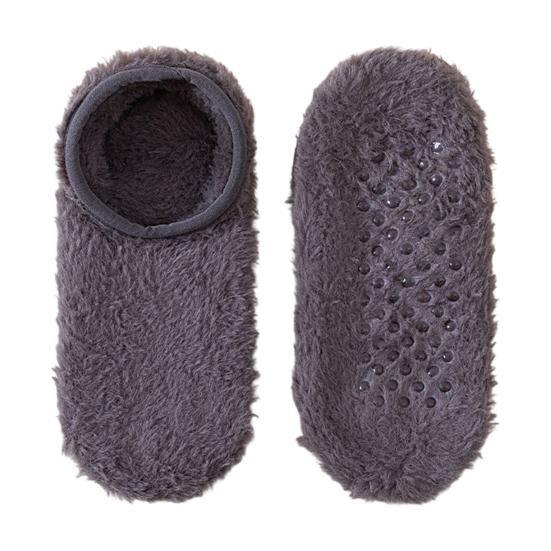 Зимние носки для пола мужские женские теплые плюшевые домашние носки-тапочки с нескользящими подошвами низкие носки до щиколотки для дома, гостиной, спальни