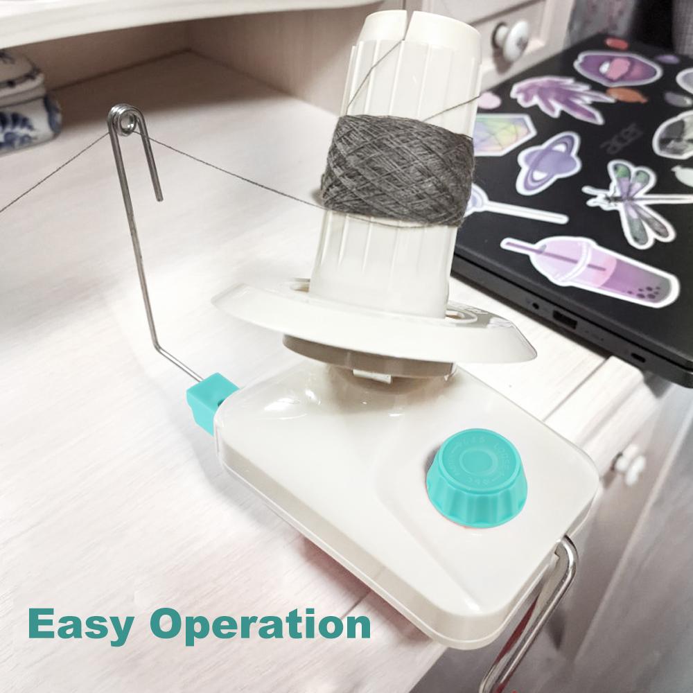 For DIY Sewing Making String Ball Hand Operated Yarn Winder Fiber Wool Manual Handheld 0-35mm Thickness Clip Winder Machine