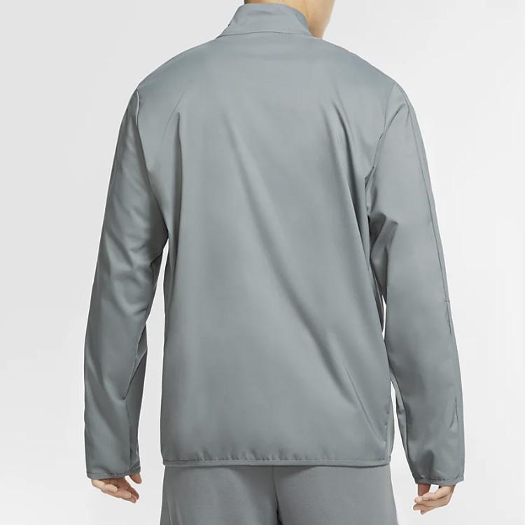 Nike Dri Fit Jackets Men's Gray Stand Collar Moderate Other