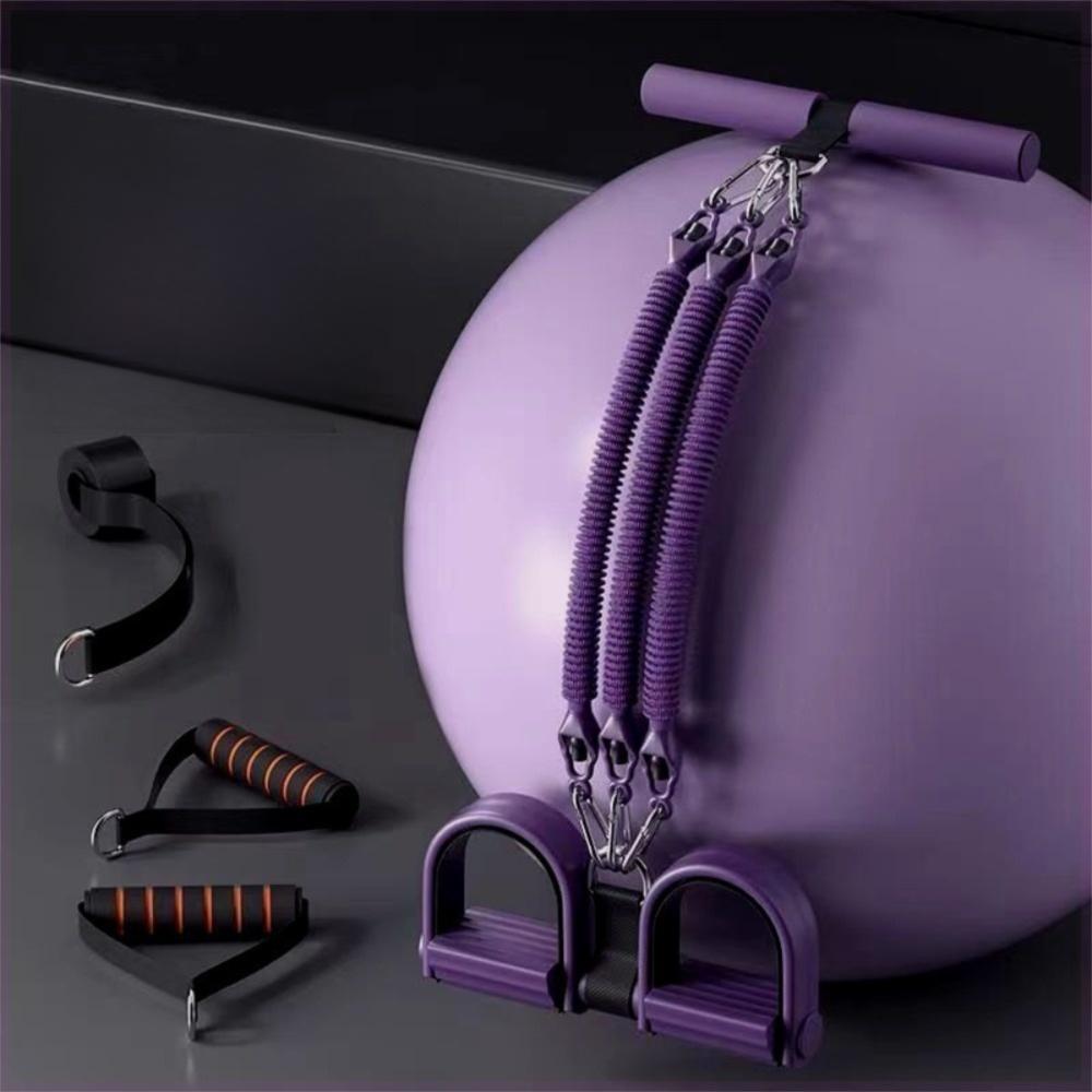 Нескользящий эспандер для лодыжек с ручками, веревка для растяжки ног для йоги и приседаний, домашние тренировки