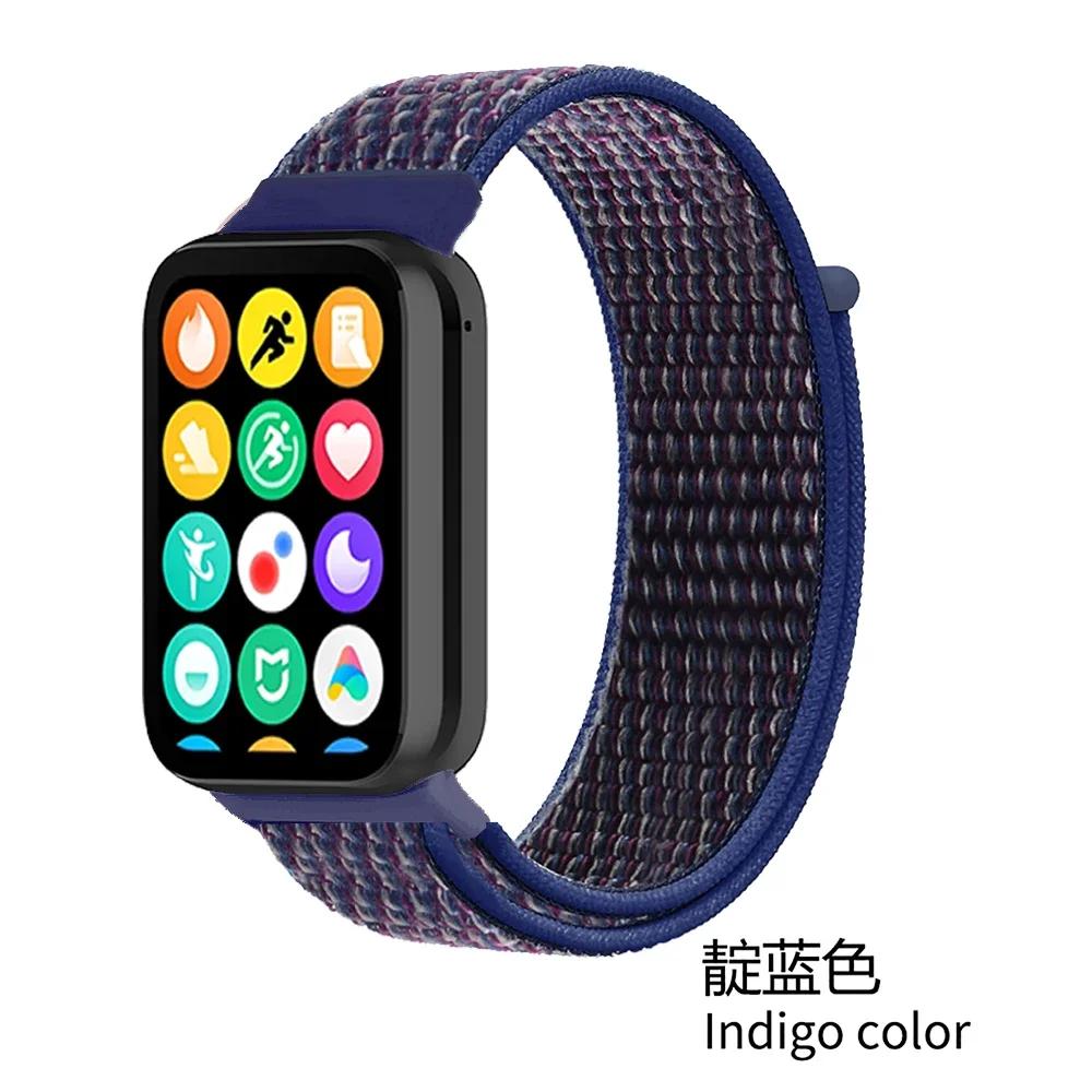 Нейлоновый ремешок-петля для Xiaomi Mi Band 9/8 Pro Аксессуары для браслета Ремешок для Redmi Watch 5/4 Ремень Умные часы Запасной ремешок на запястье