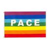 Colorful Peace Flag Polyester Pacifist Flag 90 X 145 Cm Peace Banner Flags for Garden Balcony