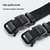 Nylon Canvas Men's Belt with Automatic Buckle - Casual, Durable, Extended, Ideal for Students and Military Training
