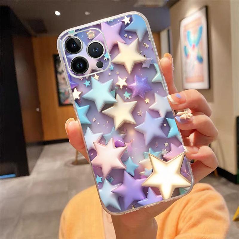 Balloon Cloud Rainbow Star Flower Phone Case For Iphone 15 14 Pro Max 13 12 11 Pro Max XSMax XR 12 13 Mini 14 Plus