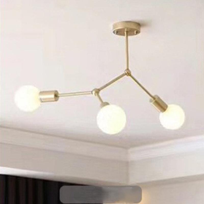 Скандинавский дизайн 3/4/6 лампочек DIY металлическая люстра золотой подвесной светильник для кухни остров столовая светильники для потолка современный подвесной светильник потолочный