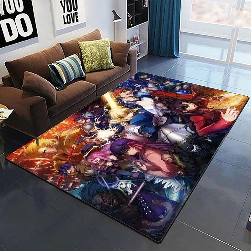 Fate Cartoon HD ковер с принтом, домашний ковер, детская комната, гостиная, стул, прикроватный современный простой напольный коврик, кавайный ковер
