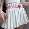 Waist Belt Adjustable Waistband Pentagram Star Belt Star Buckle Belt PU Leather Belt Waist Belt
