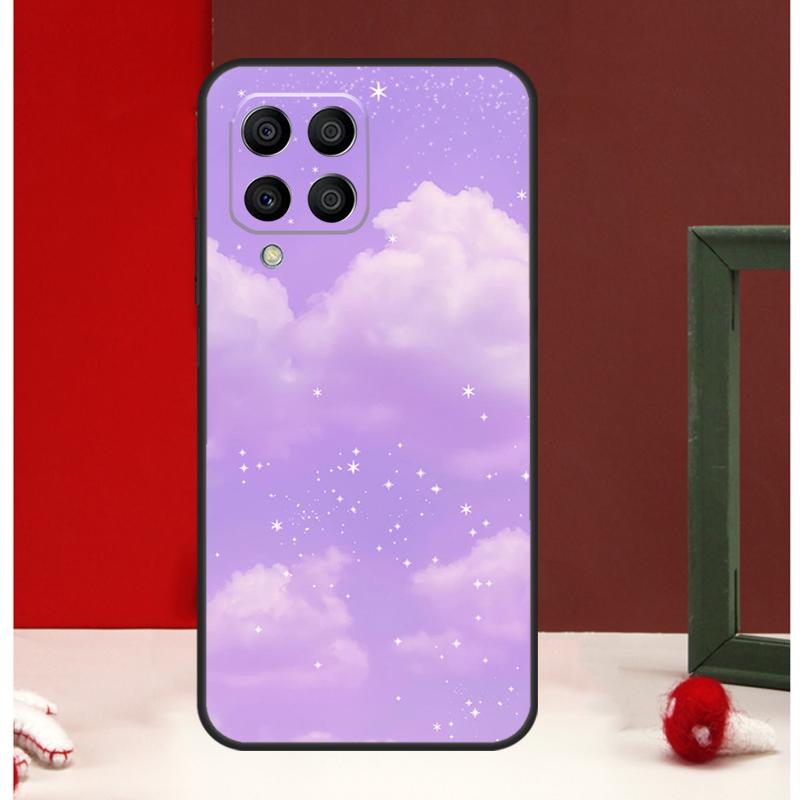 Фиолетовый эстетичный чехол для Samsung Galaxy M54 M34 M14 M35 M56 M12 M06 M32 M52 M55 M15 M11 M13 M16 M36 M31 M53