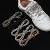 Luxury Rhinestone Shoelaces Rainbow Diamond Shoe Laces Sneakers Laces Shoes Round Shoelace 100/120/140/160CM 1Pc DIY Strings